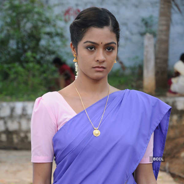 Gayathri in a still from the Tamil movie Rummy
